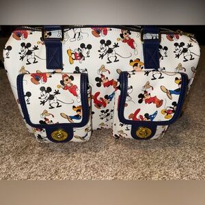 New Disney White and Navy Mickey Mouse hand bag